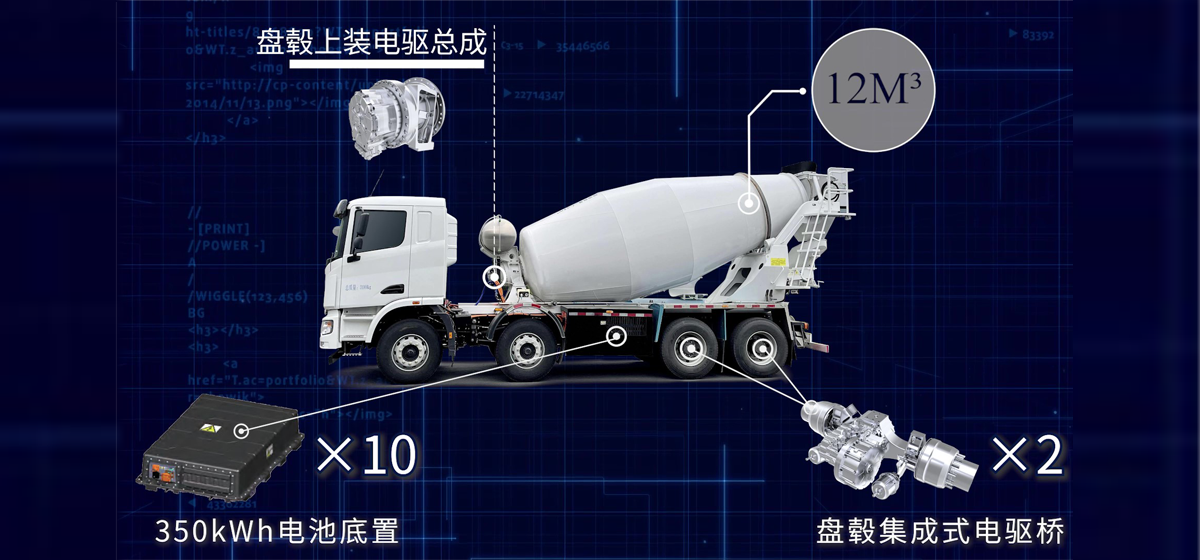 百公里能耗节省420元，盘毂搅拌车电驱动方案让您不再望”油“兴叹！